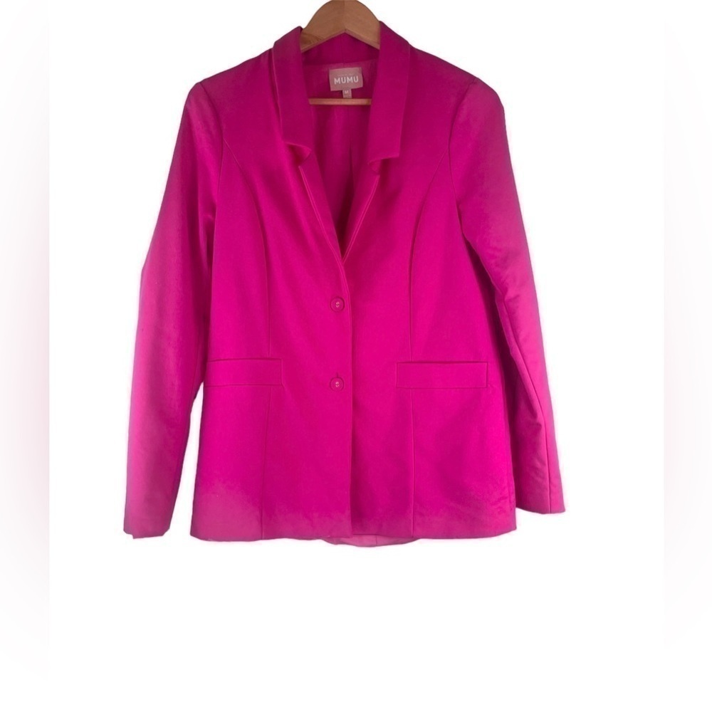 Show Me Your Mumu Major Blazer Hot Pink Size M Flawed